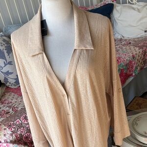 Elegant Beige Women's Top